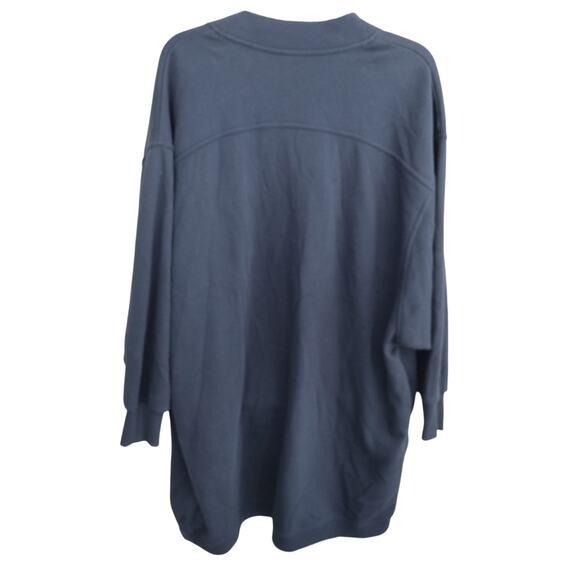 Sweaty Betty | OVERSIZED Dark Blue Cora Longline Cardigan with Pockets - Picture 4 of 9